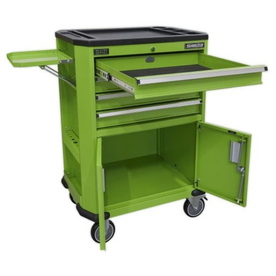 Superline Pro 4 Drawer + 2 Cupboard Tool Trolley AP980MTHV