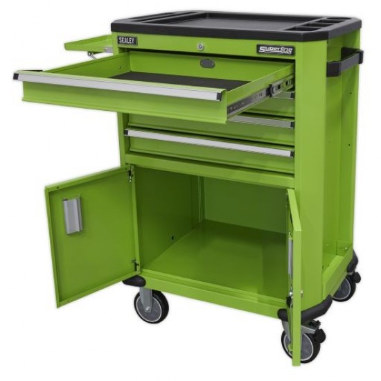 Superline Pro 4 Drawer + 2 Cupboard Tool Trolley AP980MTHV