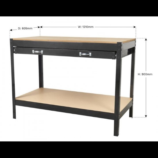Budget Workbench With Drawer AP12160
