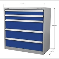 Premier Industrial 5 Drawer Tool Cabinet API9005