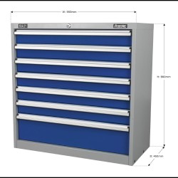 Premier Industrial 7 Drawer Tool Cabinet API9007
