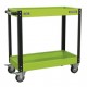 Superline Pro Hi-Viz Green 2 Tier Heavy-Duty Workshop Trolley CX109HV