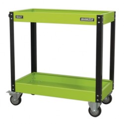 Superline Pro Hi-Viz Green 2 Tier Heavy-Duty Workshop Trolley CX109HV