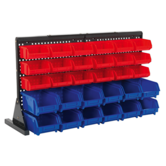 30 Bin Bench Mounted Storage System TPS1218