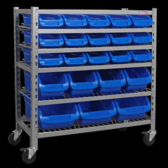 22 Bin Mobile Part Storage System TPS22