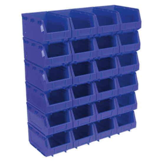Pack Of 24 Small Parts Plastic Containers TPS324