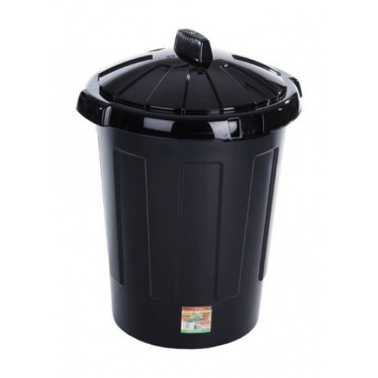 80 Litre Black Plastic Budget Wastebin BL535 80 Litre Black Plastic Budget Wastebin BL535