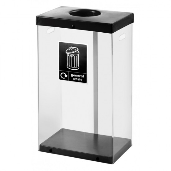 Clear Body 60 Litre Recycling Bins CLR60 Clear Body 60 Litre Recycling Bins CLR60