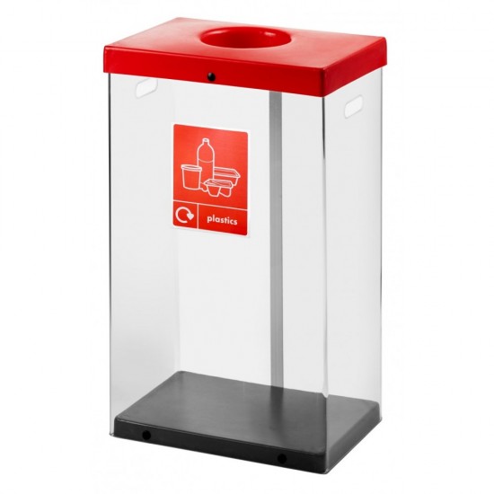 Clear Body 60 Litre Recycling Bins CLR60 Clear Body 60 Litre Recycling Bins CLR60