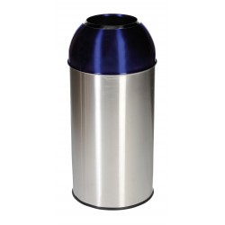 40 Litre Stainless Steel Coloured Dome Bins DOME40