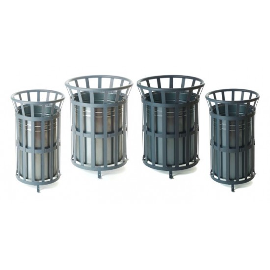 VOUT 69 Litre Open Top Outdoor Litter Bin