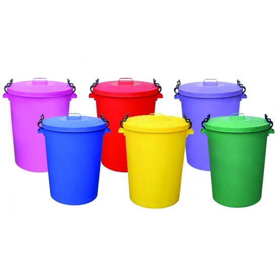 Coloured 85 Litre Dustbins CLIP85