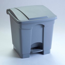 All Plastic 30 litre pedal operated step on container waste bins STEP30