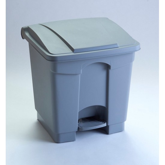 All Plastic 30 litre pedal operated step on container waste bins STEP30 All Plastic 30 litre pedal operated step on container waste bins STEP30