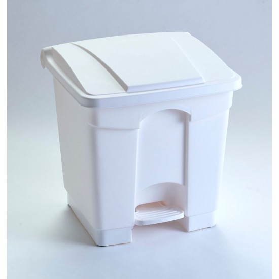 All Plastic 30 litre pedal operated step on container waste bins STEP30 All Plastic 30 litre pedal operated step on container waste bins STEP30