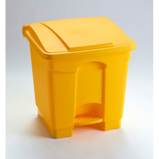 All Plastic 30 litre pedal operated step on container waste bins STEP30 All Plastic 30 litre pedal operated step on container waste bins STEP30