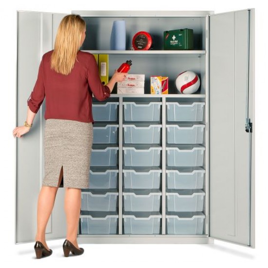18 Tray Storage Education Teachers Cupboard 72451818